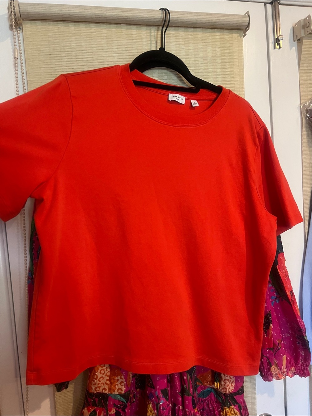 Babaton InterLock Cotton Function T-Shirt in poppy red - Picture 3 of 6